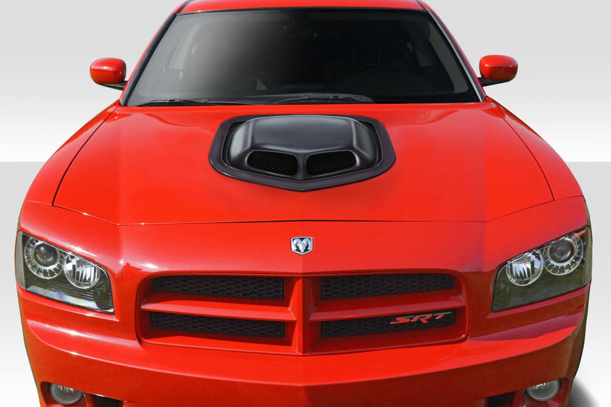 2006-2010 Dodge Charger Shaker Style Hood - 1 Piece - FRP