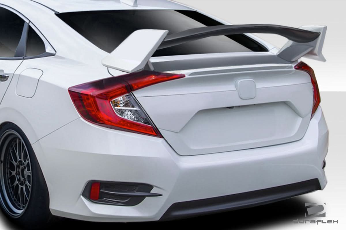 2016-2020 Honda Civic Type R Look Rear Wing Spoiler - FRP