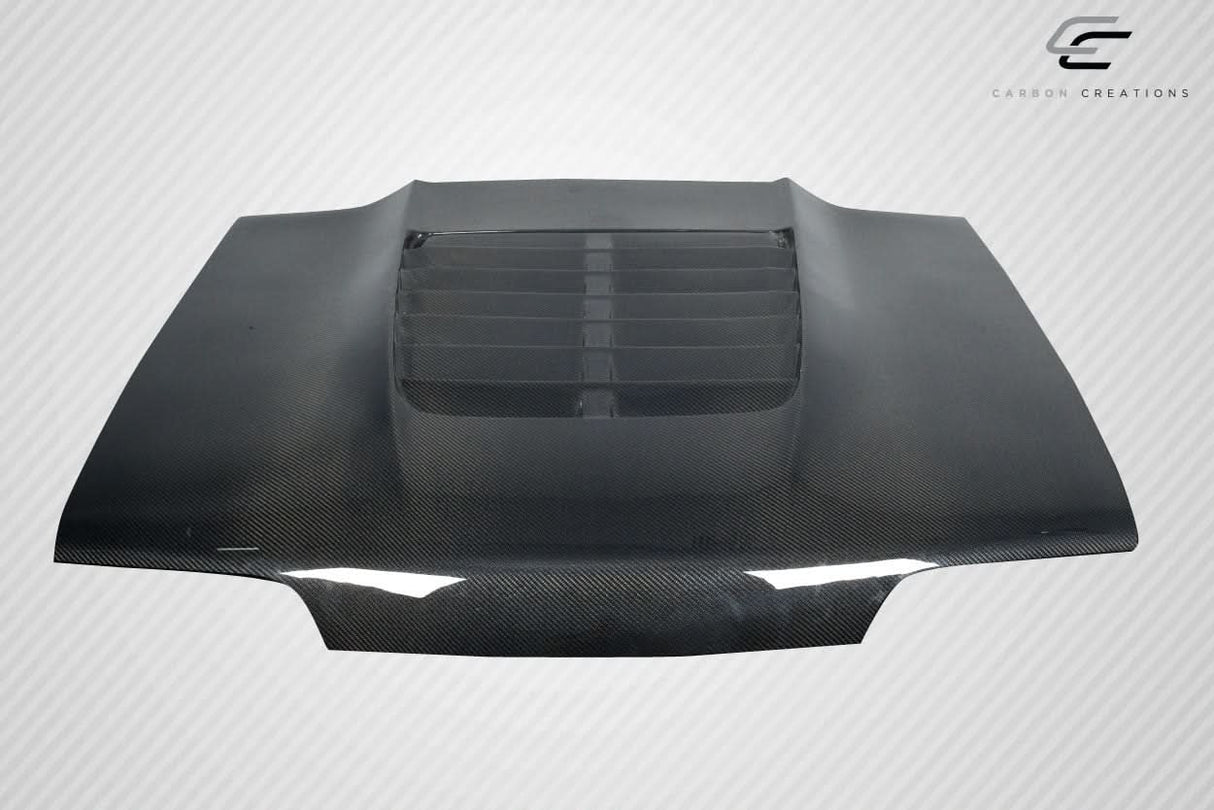 1987-1993 Ford Mustang GT500 V2 Style Hood - Carbon Fiber