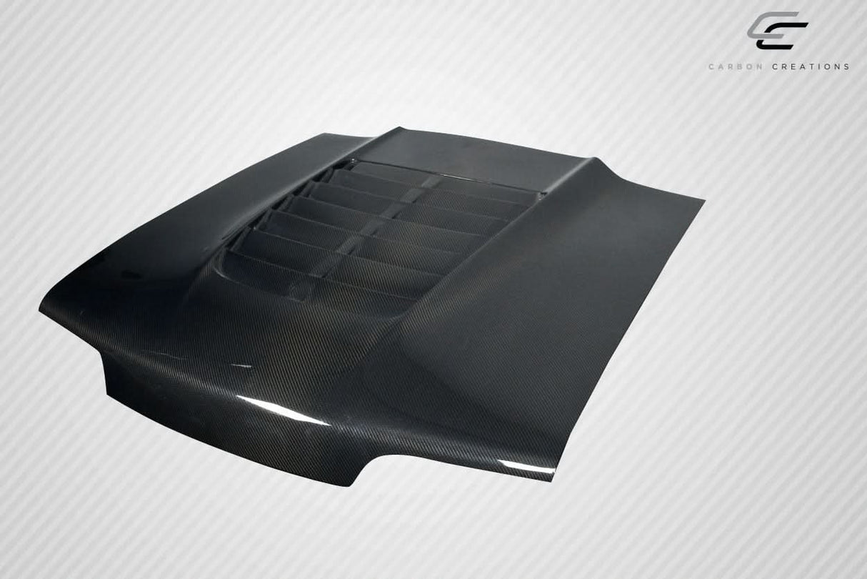 1987-1993 Ford Mustang GT500 V2 Style Hood - Carbon Fiber