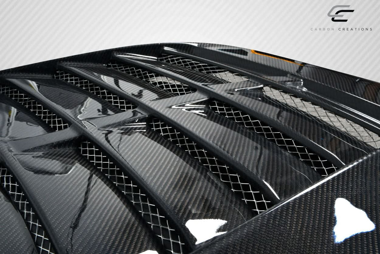 1987-1993 Ford Mustang GT500 V2 Style Hood - Carbon Fiber