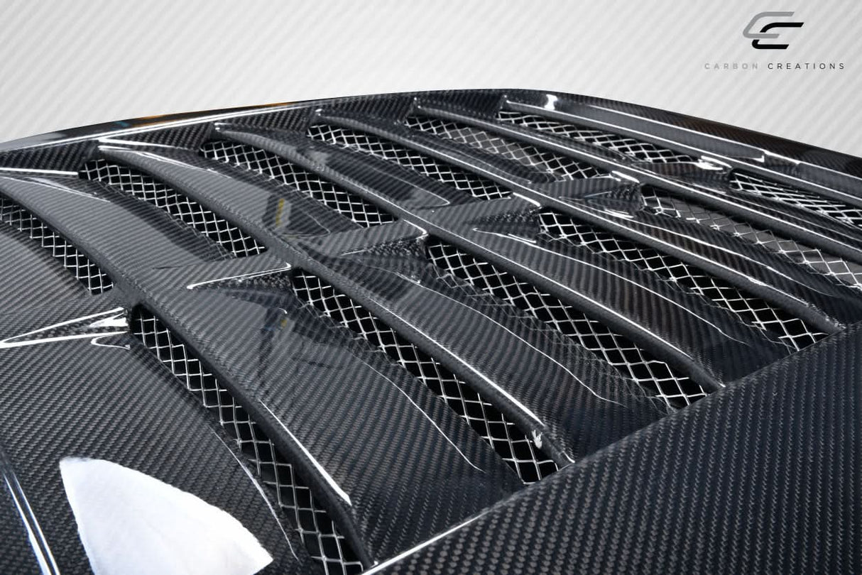 1999-2004 Ford Mustang GT500 V2 Style Hood - Carbon Fiber