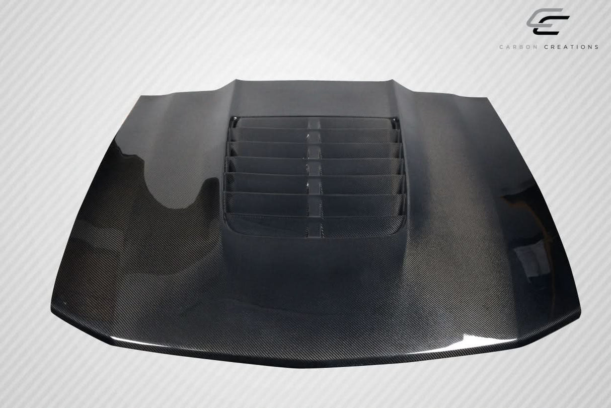 2005-2009 Ford Mustang GT500 V2 Style Hood - Carbon Fiber