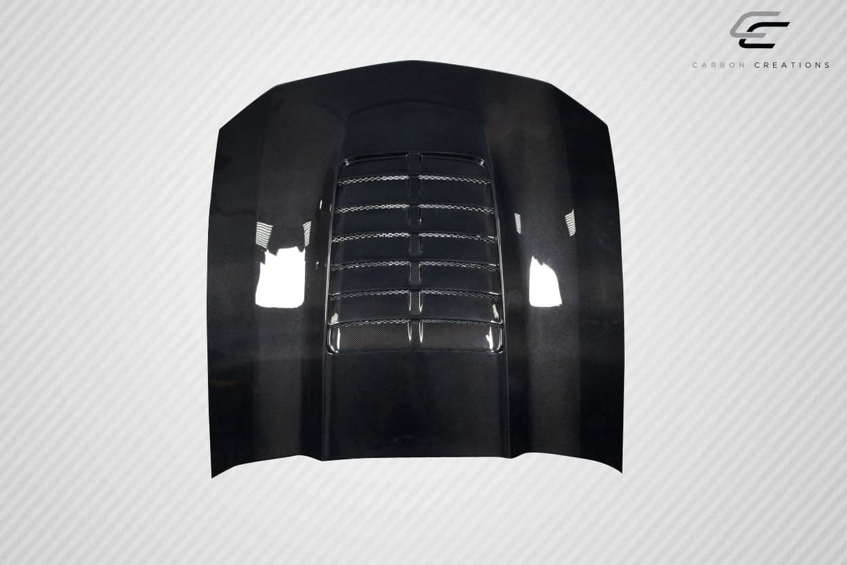 2005-2009 Ford Mustang GT500 V2 Style Hood - Carbon Fiber