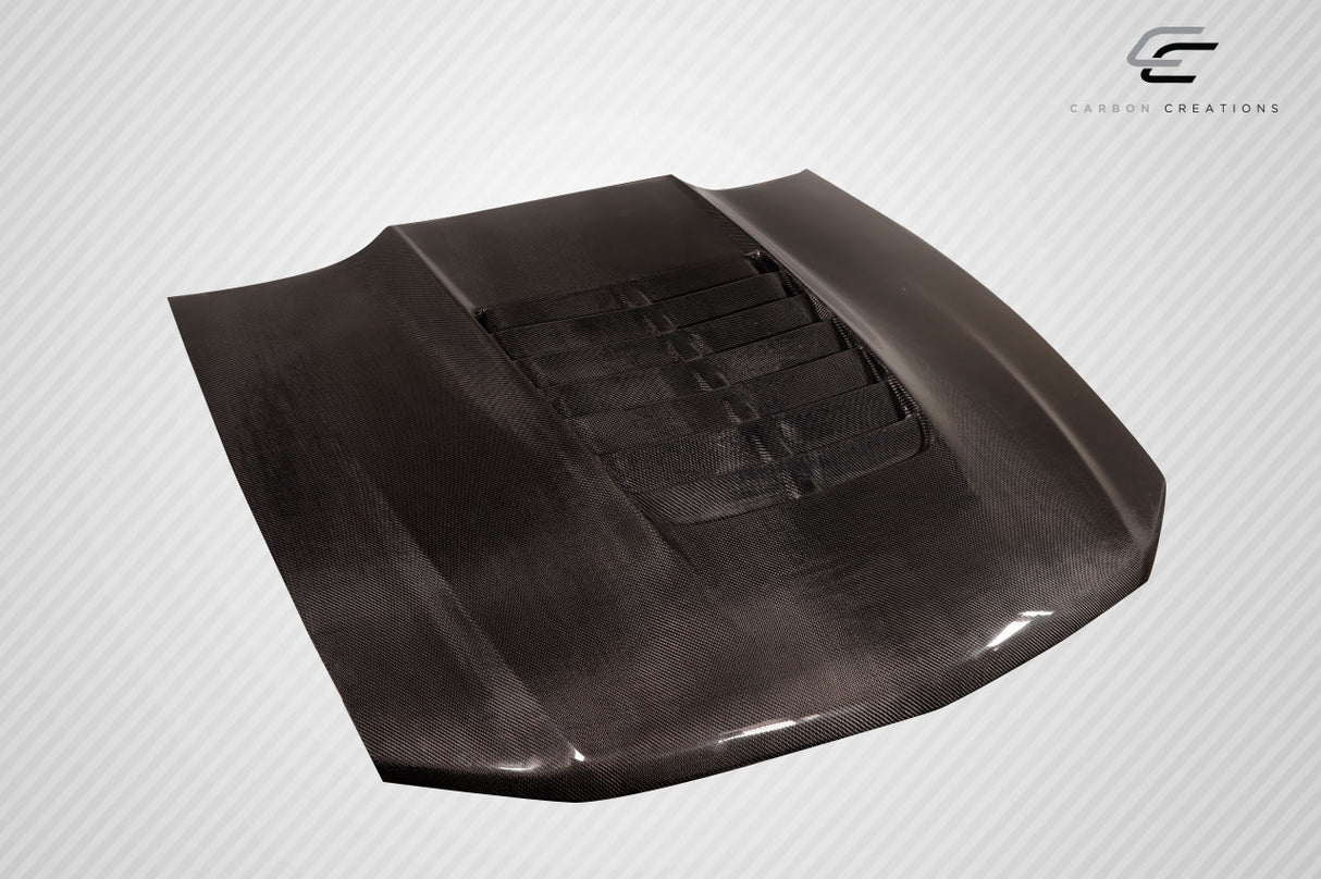 2010-2012 Ford Mustang GT500 V2 Style Hood - Carbon Fiber