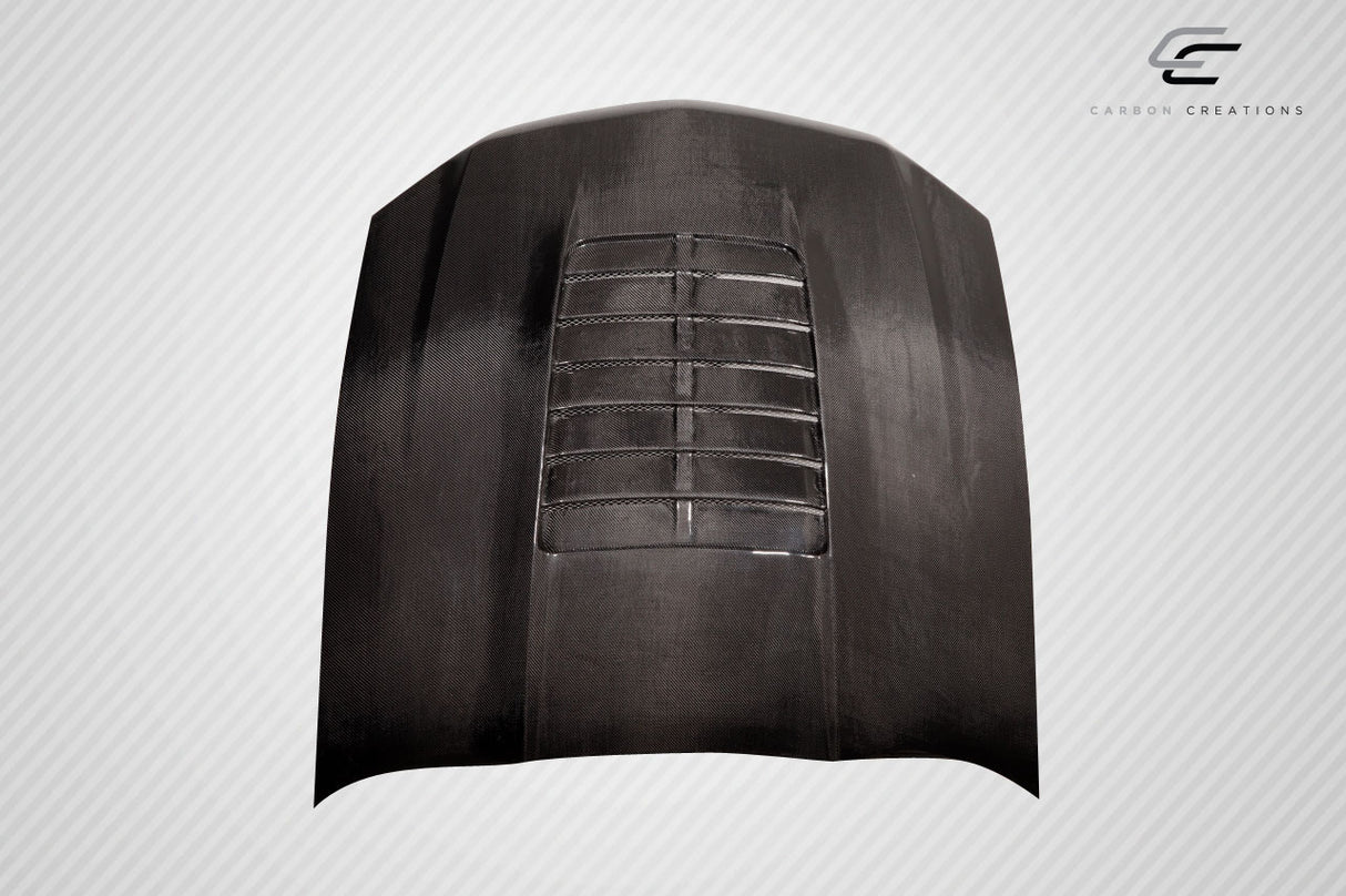 2010-2012 Ford Mustang GT500 V2 Style Hood - Carbon Fiber