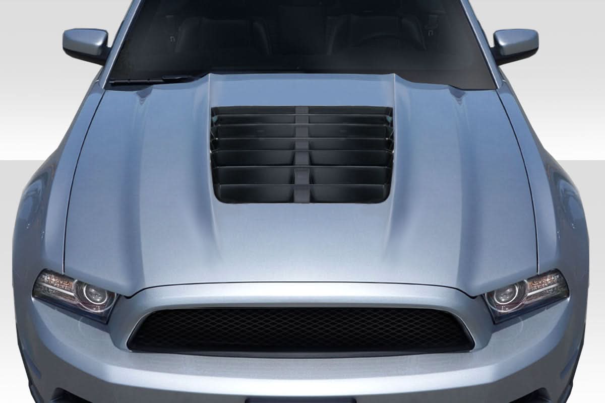 2013-2014 Ford Mustang GT500 V2 Style Hood - 1 Piece - FRP