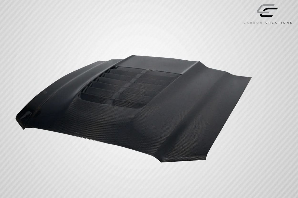 2013-2014 Ford Mustang GT500 V2 Style Hood - Carbon Fiber
