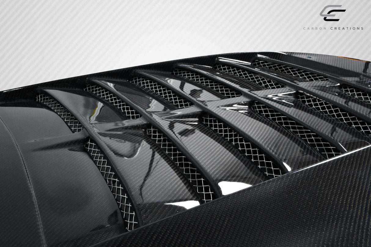 2013-2014 Ford Mustang / 2010-2014 Mustang GT500 Carbon Creations GT500 V2 Hood - 1 Piece