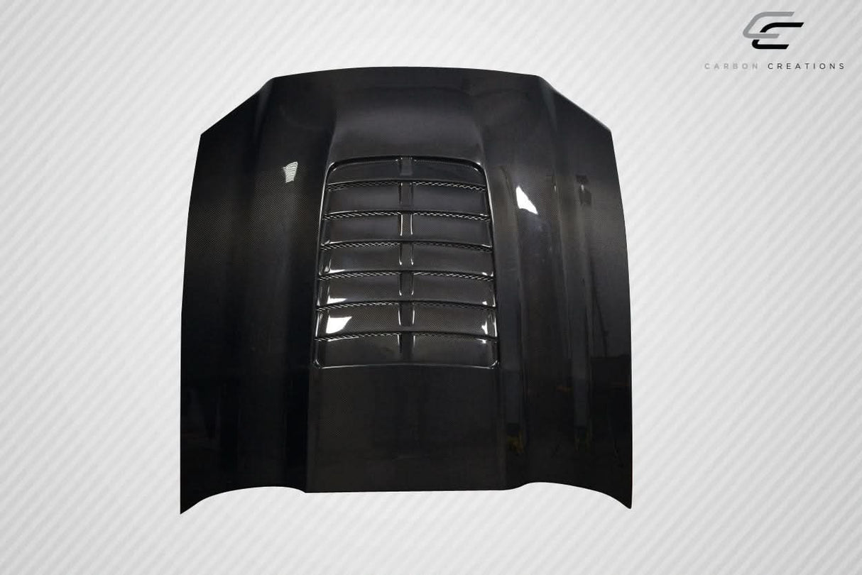 2013-2014 Ford Mustang GT500 V2 Style Hood - Carbon Fiber