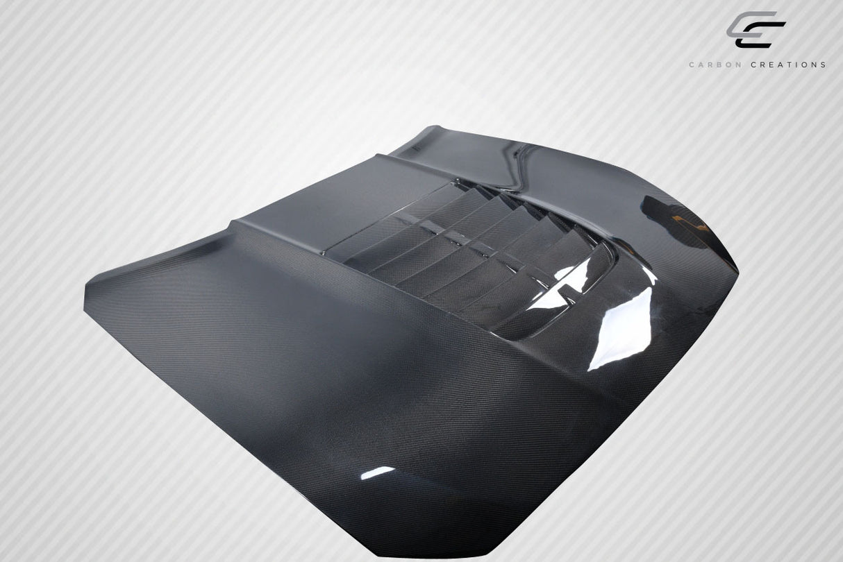 2015-2017 Ford Mustang GT500 V2 Style Hood - Carbon Fiber