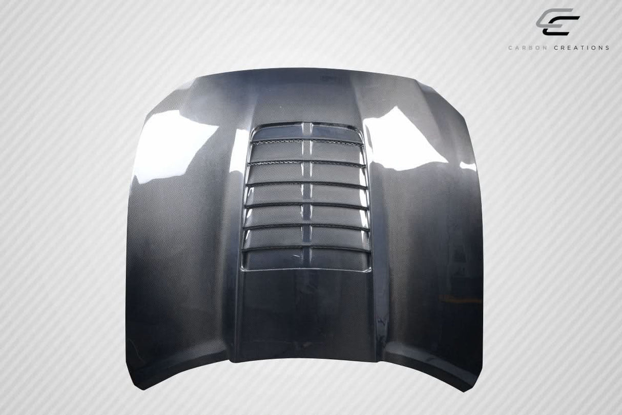 2015-2017 Ford Mustang GT500 V2 Style Hood - Carbon Fiber