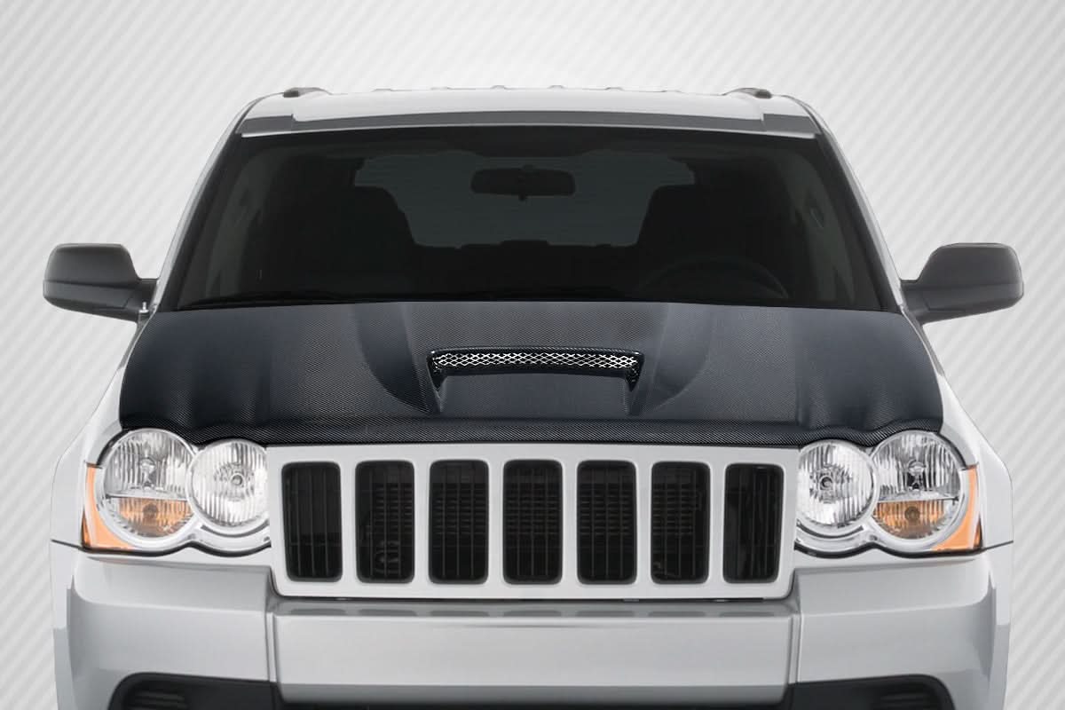 2005-2010 Jeep Grand Cherokee SRT Look Hood - Carbon Fiber