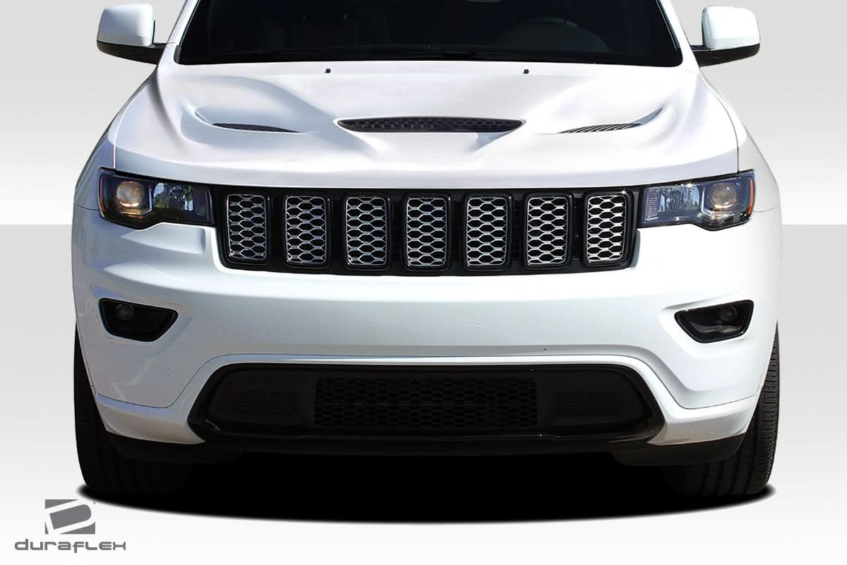2011-2022 Jeep Grand Cherokee Hellcat Look Hood - 1 Piece - FRP