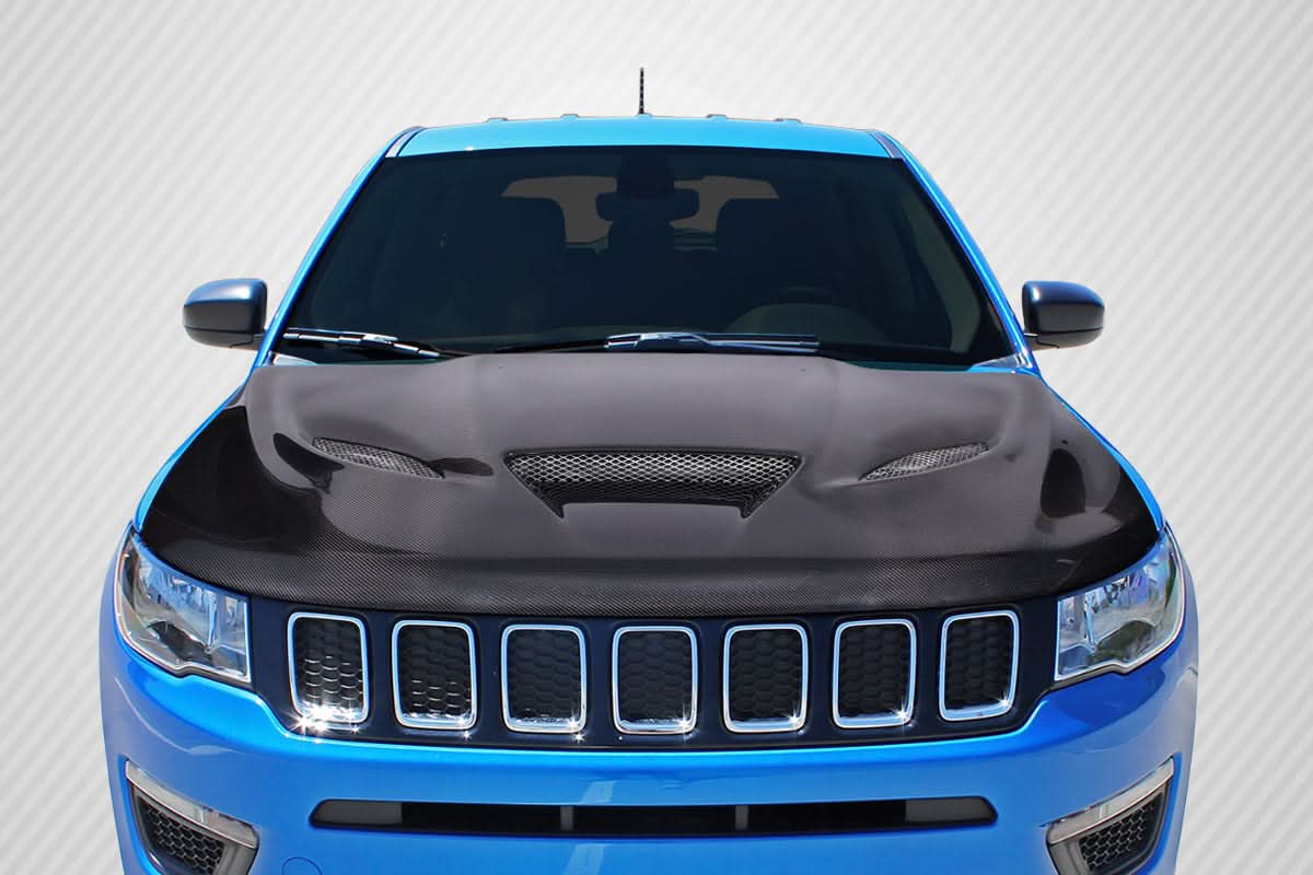 2011-2022 Jeep Grand Cherokee Hellcat Look Hood - Carbon Fiber