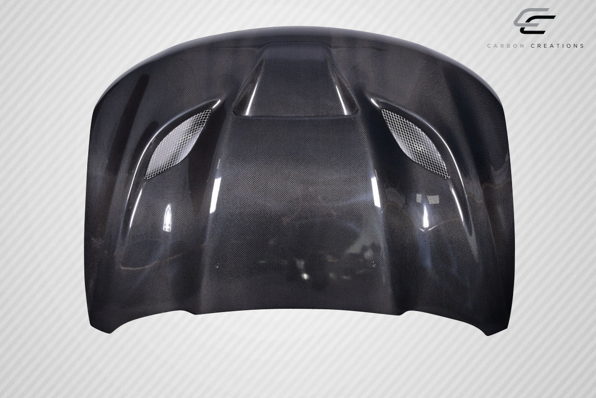 2011-2022 Jeep Grand Cherokee Hellcat Look Hood - Carbon Fiber