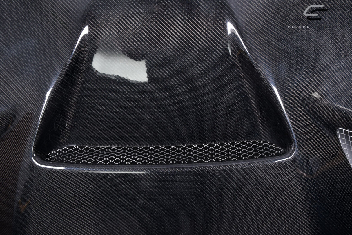 2011-2022 Jeep Grand Cherokee Carbon Creations Hellcat Look Hood - 1 Piece