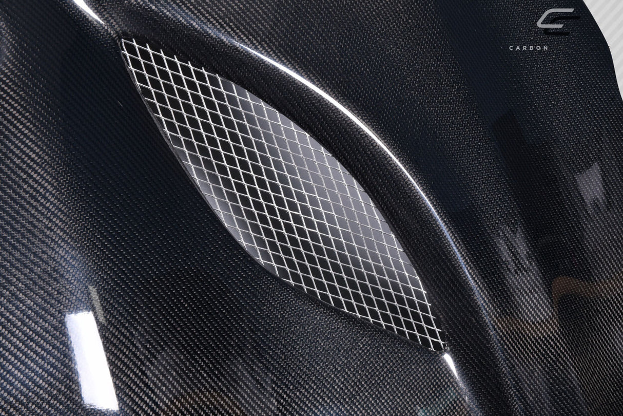 2011-2022 Jeep Grand Cherokee Hellcat Look Hood - Carbon Fiber