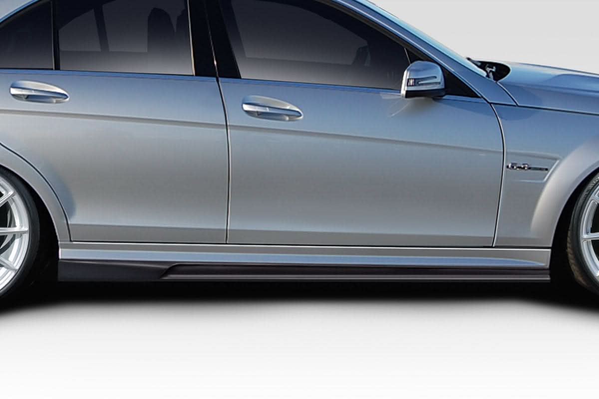 2008-2014 Mercedes C Class C63 W204 AF-1 Style Side Skirts - FRP