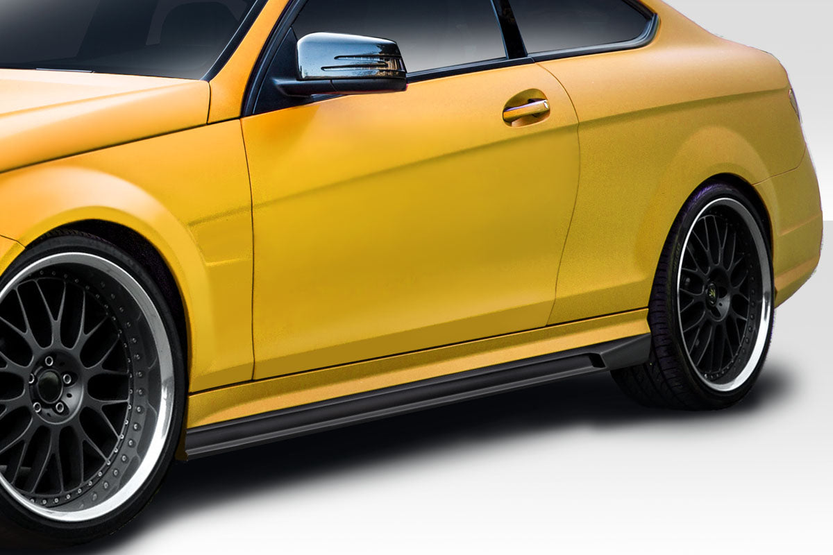 2008-2014 Mercedes C Class C63 W204 AF-1 Style Side Skirts - FRP
