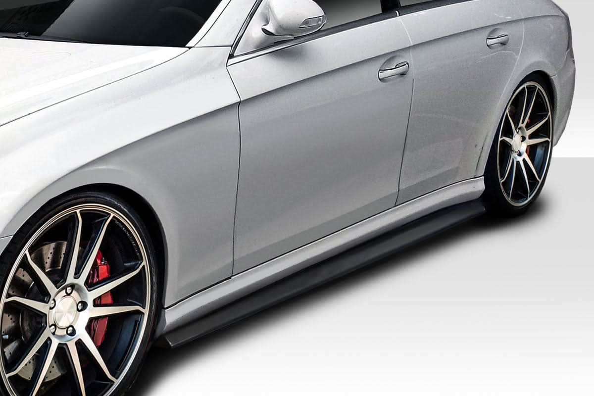 2006-2011 Mercedes CLS Class C219 W219 L Sport Style Side Skirt Splitters - FRP