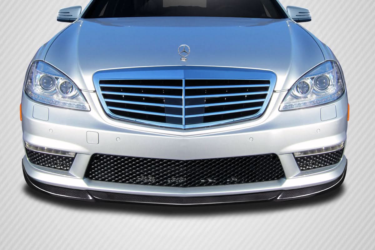 2010-2013 Mercedes S Class S63 L Sport Style Front Lip Spoiler - Carbon Fiber