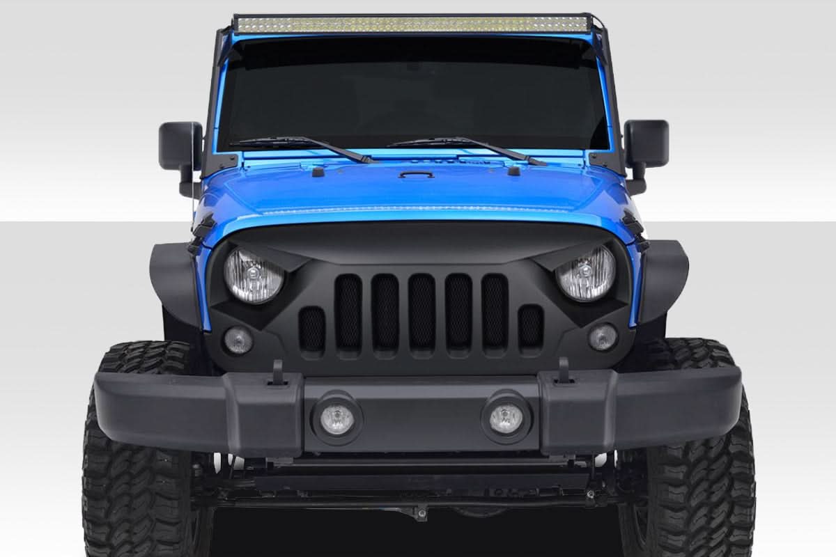2007-2018 Jeep Wrangler Predator Style Grille - 1 Piece - FRP