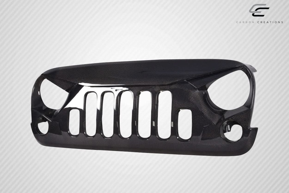 2007-2018 Jeep Wrangler Predator Style Grille - Carbon Fiber