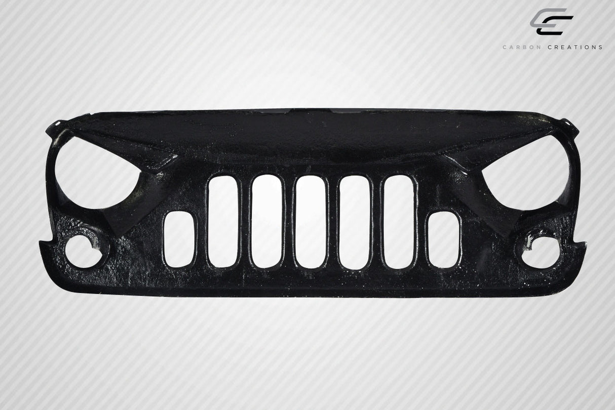 2007-2018 Jeep Wrangler Carbon Creations Predator Grille - 1 Piece
