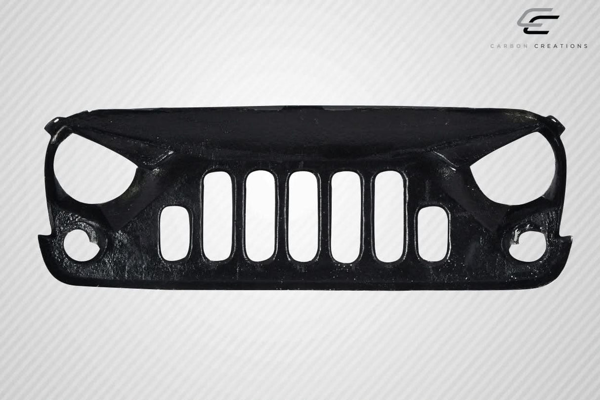 2007-2018 Jeep Wrangler Predator Style Grille - Carbon Fiber
