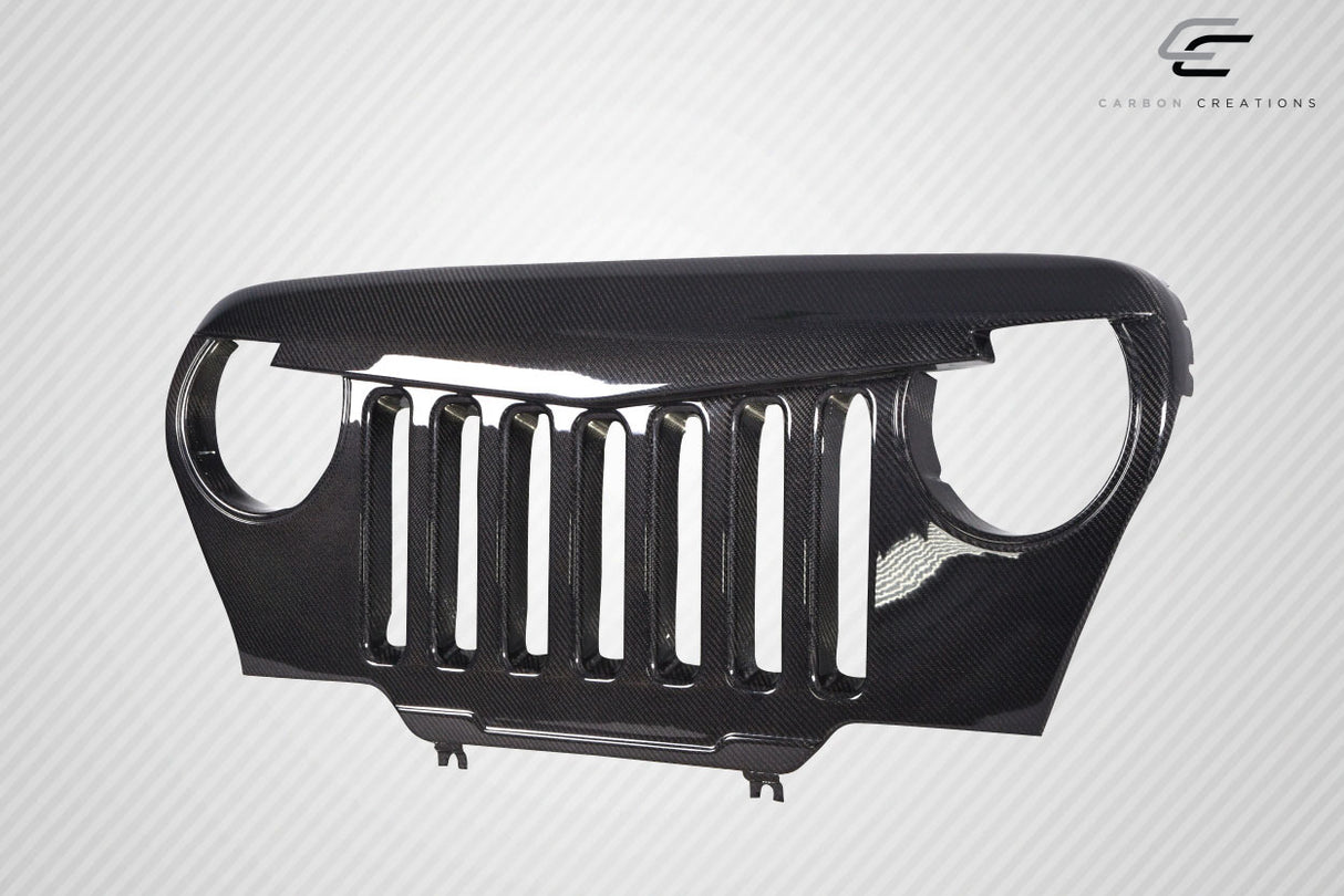 1997-2006 Jeep Wrangler Carbon Creations Predator Grille - 1 Piece (S)