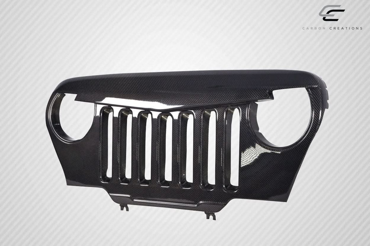 1997-2006 Jeep Wrangler Predator Style Grille - Carbon Fiber