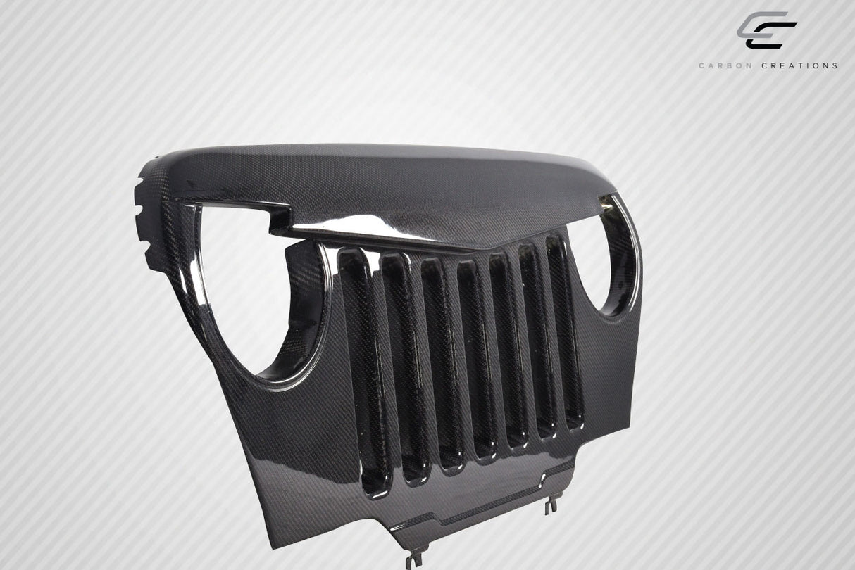 1997-2006 Jeep Wrangler Carbon Creations Predator Grille - 1 Piece (S)