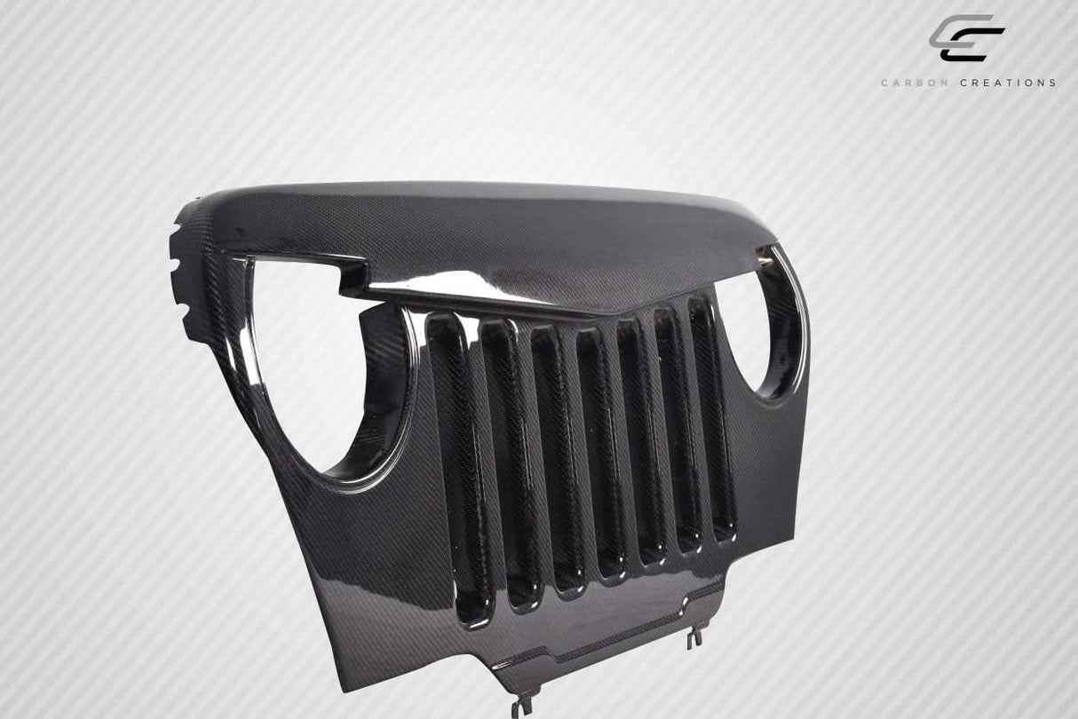 1997-2006 Jeep Wrangler Predator Style Grille - Carbon Fiber
