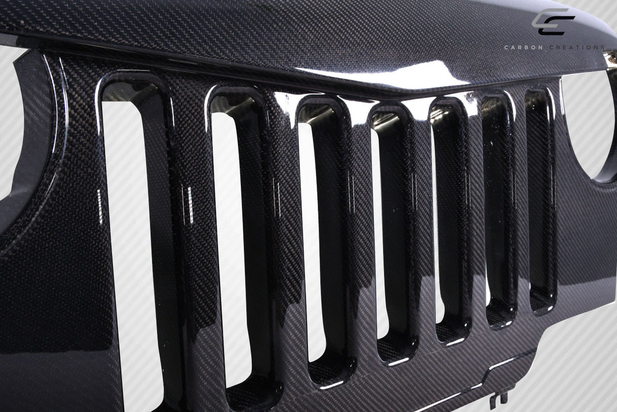 1997-2006 Jeep Wrangler Carbon Creations Predator Grille - 1 Piece (S)