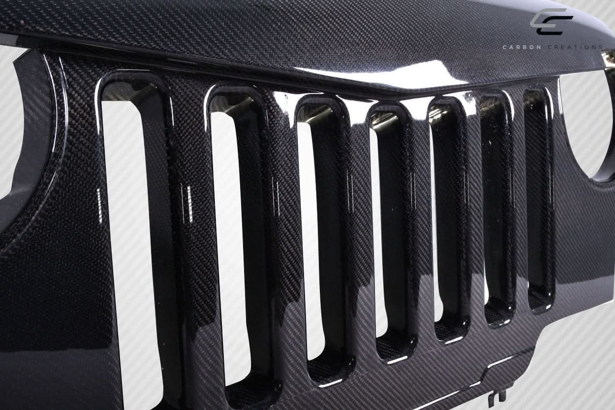 1997-2006 Jeep Wrangler Predator Style Grille - Carbon Fiber