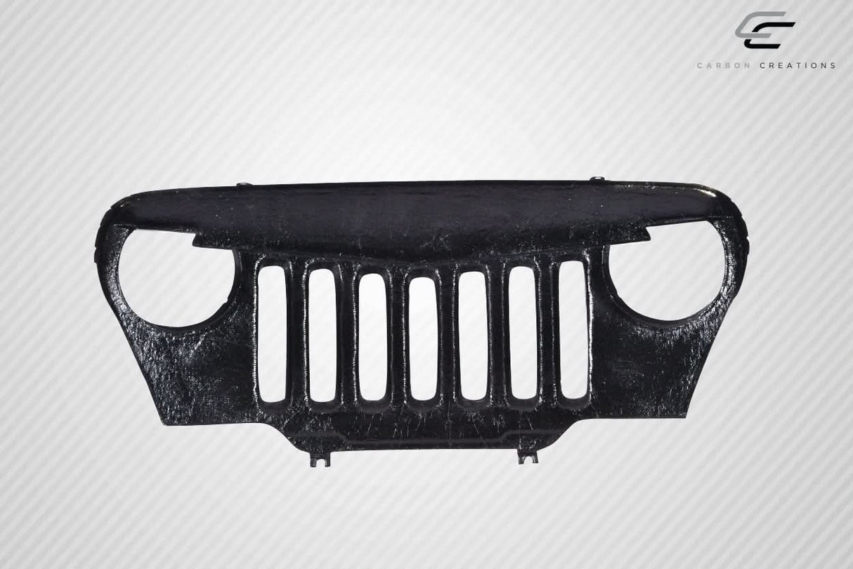 1997-2006 Jeep Wrangler Predator Style Grille - Carbon Fiber