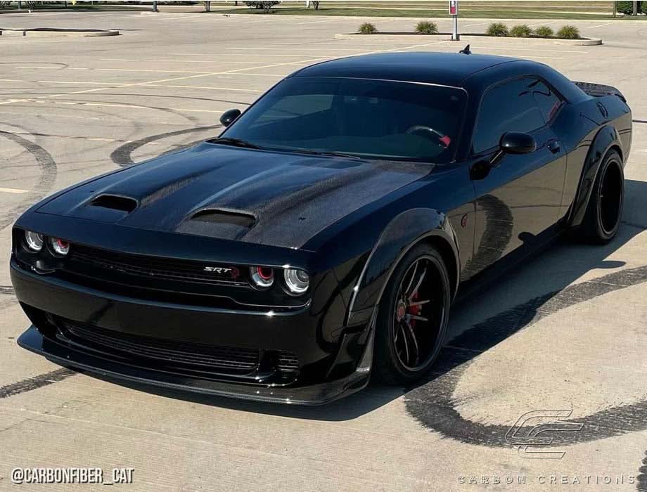 2008-2023 Dodge Challenger Redeye Look Hood - Carbon Fiber