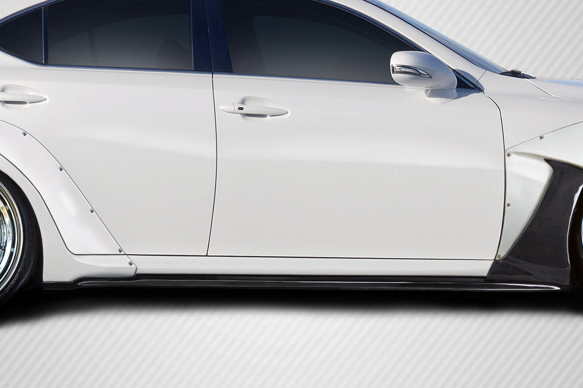 2006-2010 Lexus IS250/IS350 MSR Style Side Skirts - Carbon Fiber