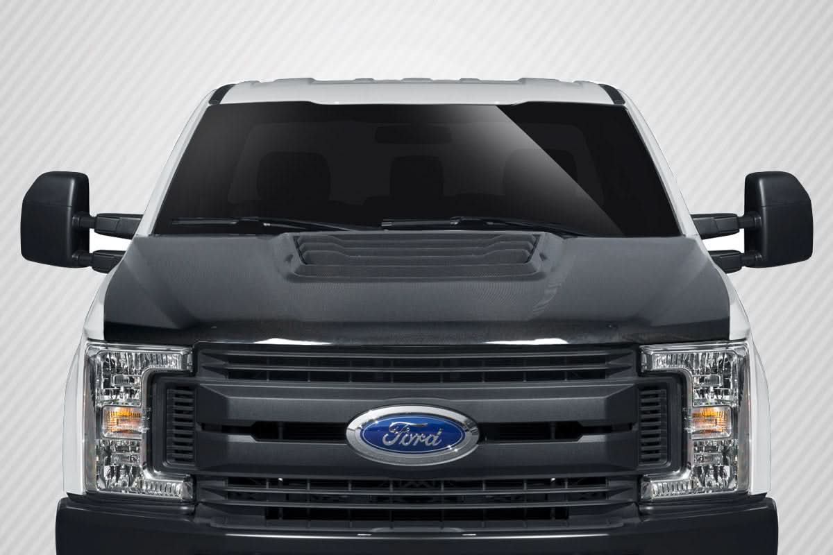 2017-2022 Ford Super Duty F250 F350 F450 Raptor Look Hood - Carbon Fiber