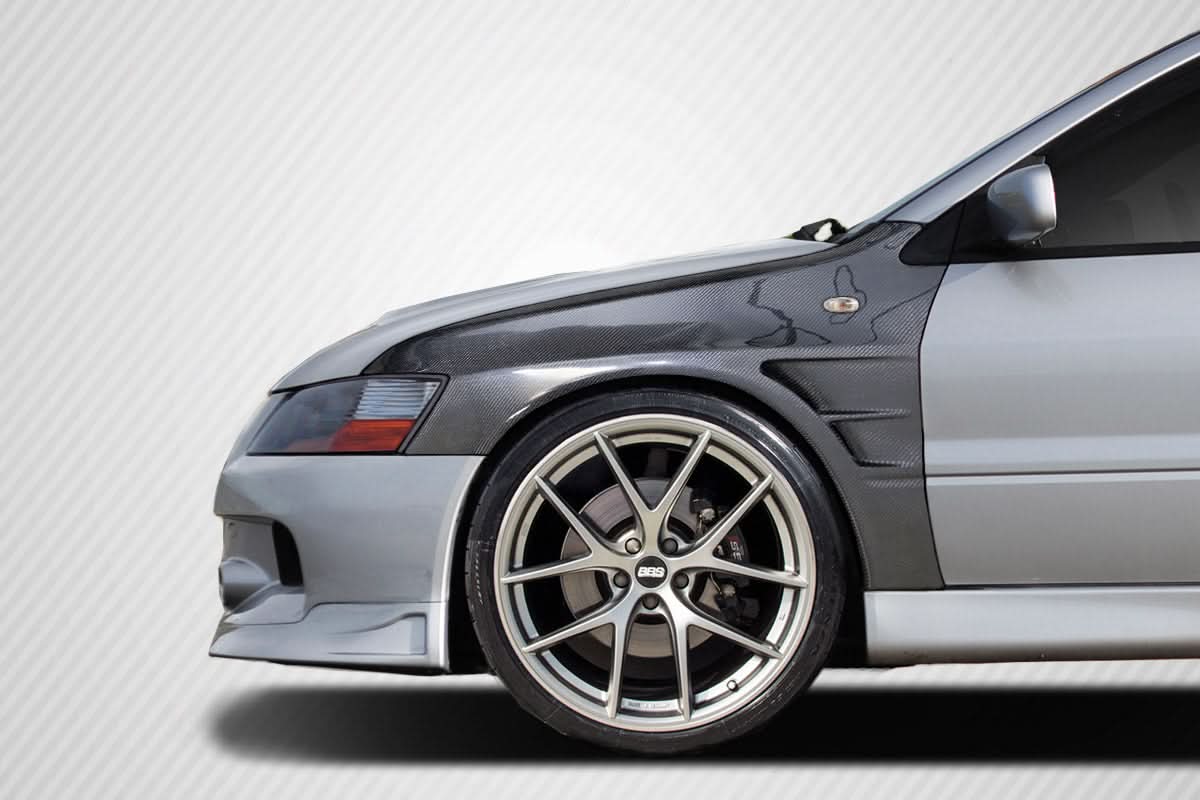 2003-2006 Mitsubishi Lancer Evolution 8 9 C-Speed Style Fenders (+20mm) - Carbon Fiber