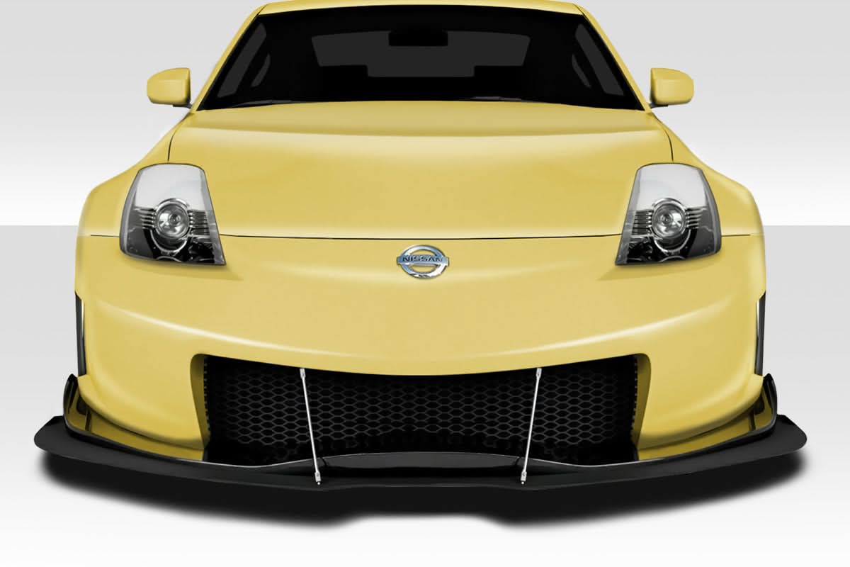 2003-2008 Nissan 350Z Z33 NV3 Style Front Lip Splitter 3 Piece - FRP