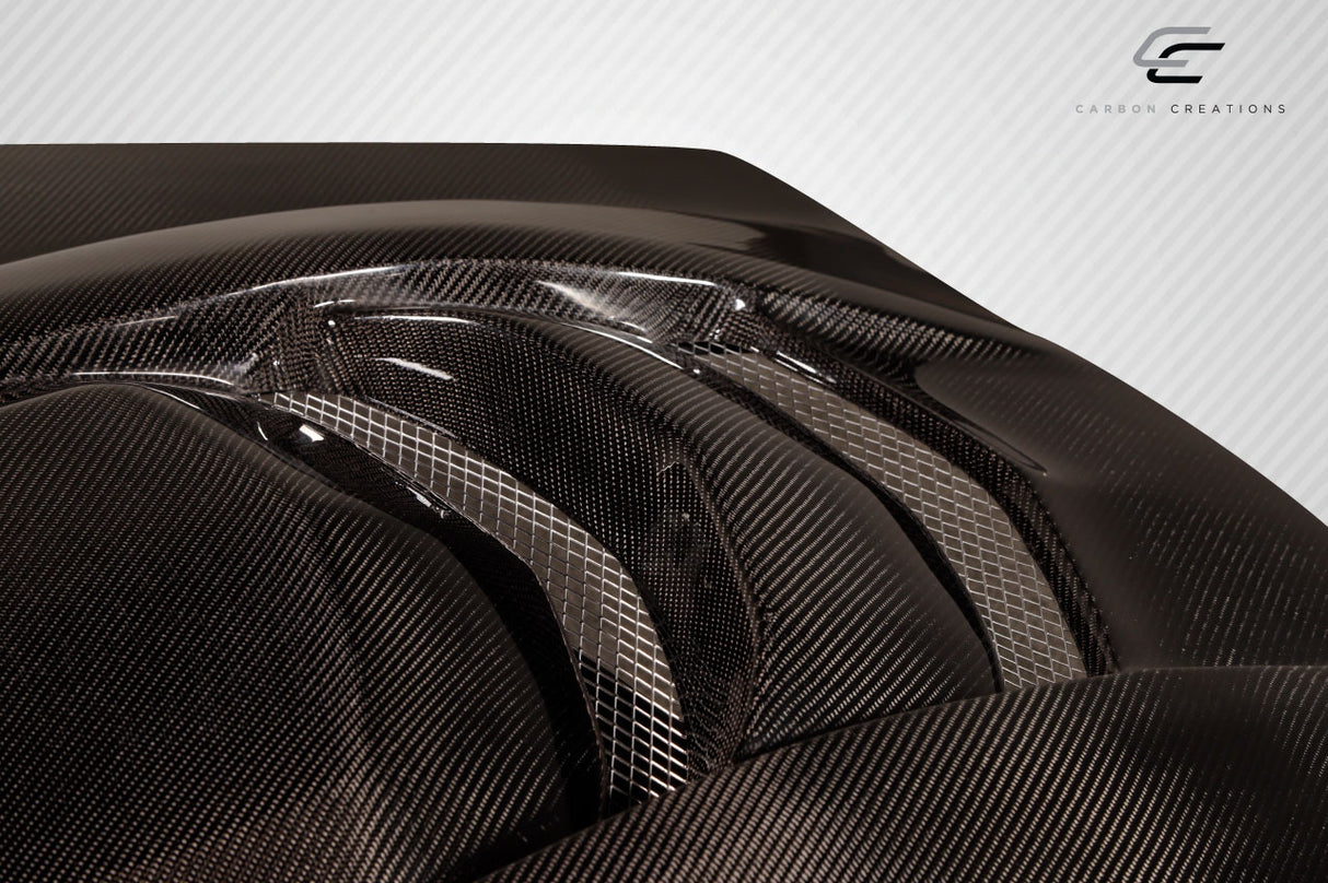 2005-2013 Chevrolet Corvette C6 ZR1 V2 Style Hood - Carbon Fiber