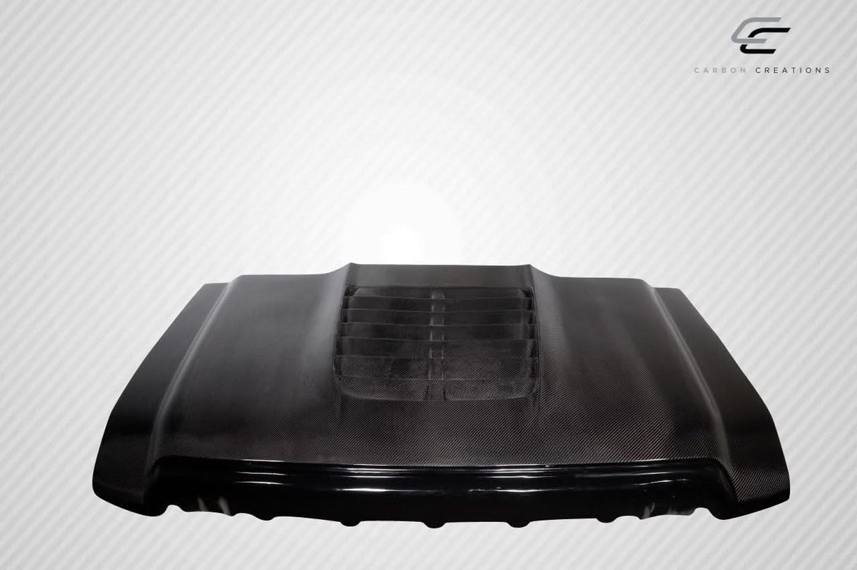 2008-2010 Ford Super Duty GT500 V2 Style Hood - Carbon Fiber