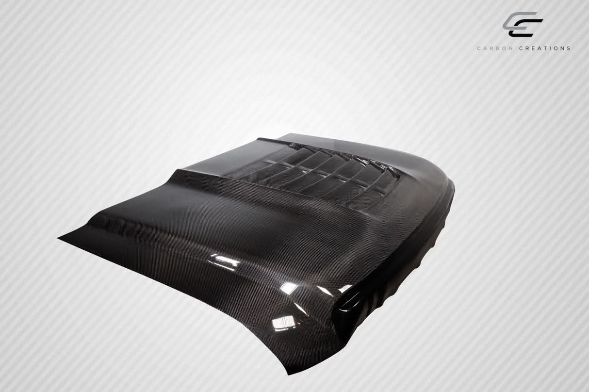 2008-2010 Ford Super Duty GT500 V2 Style Hood - Carbon Fiber