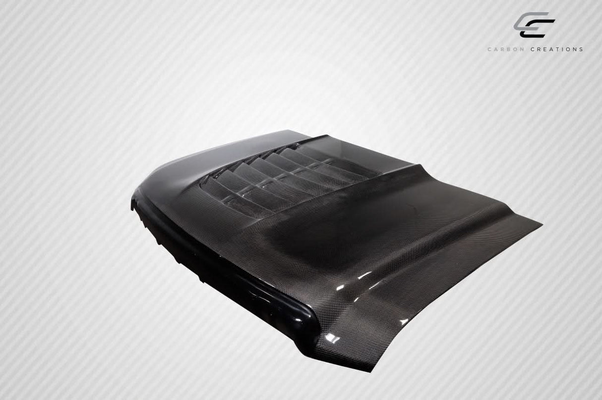 2008-2010 Ford Super Duty GT500 V2 Style Hood - Carbon Fiber