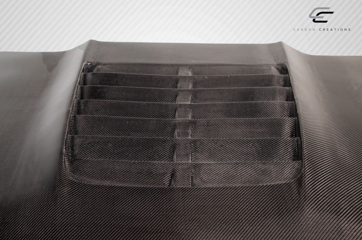 2008-2010 Ford Super Duty GT500 V2 Style Hood - Carbon Fiber
