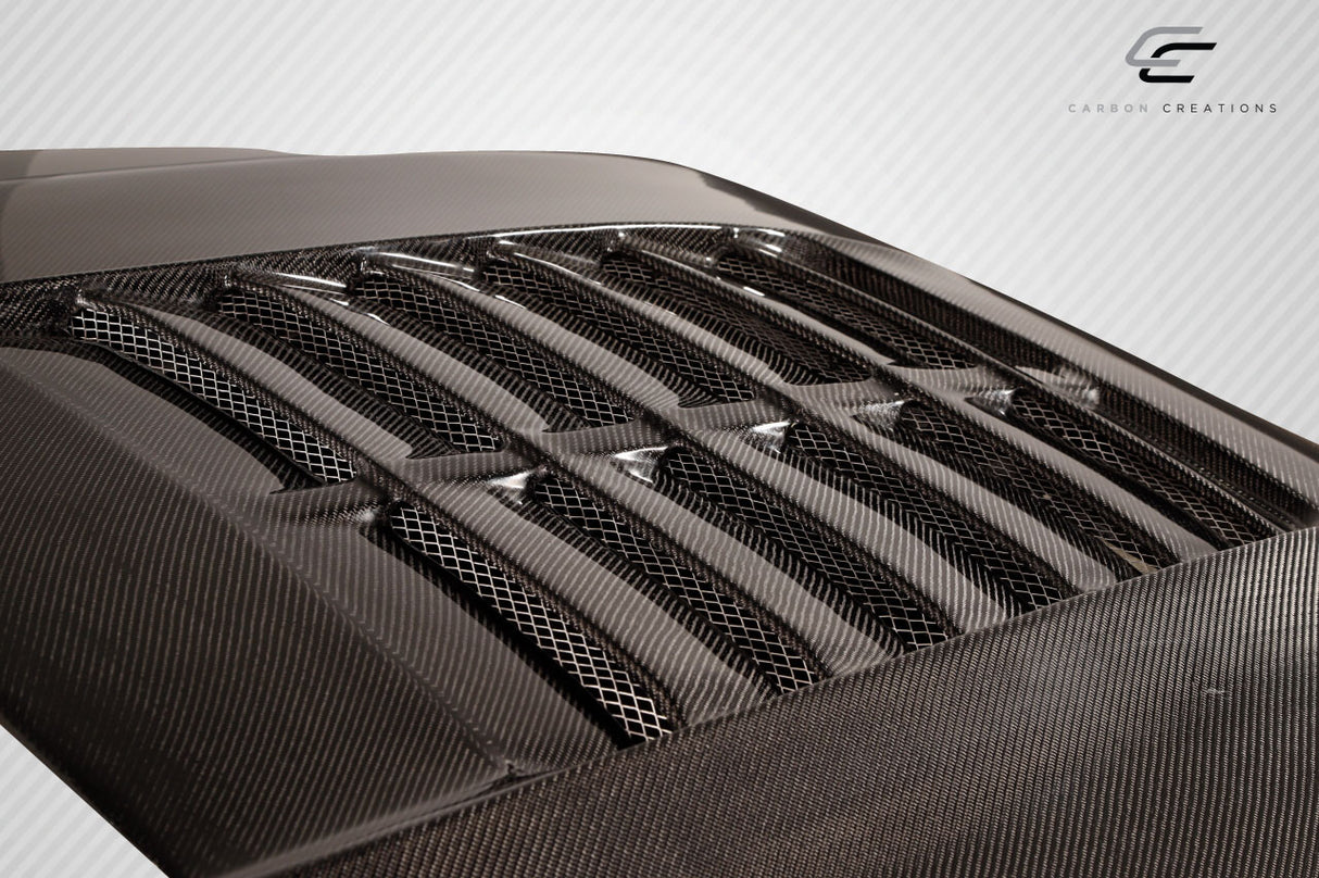 2011-2016 Ford Super Duty GT500 V2 Style Hood - Carbon Fiber