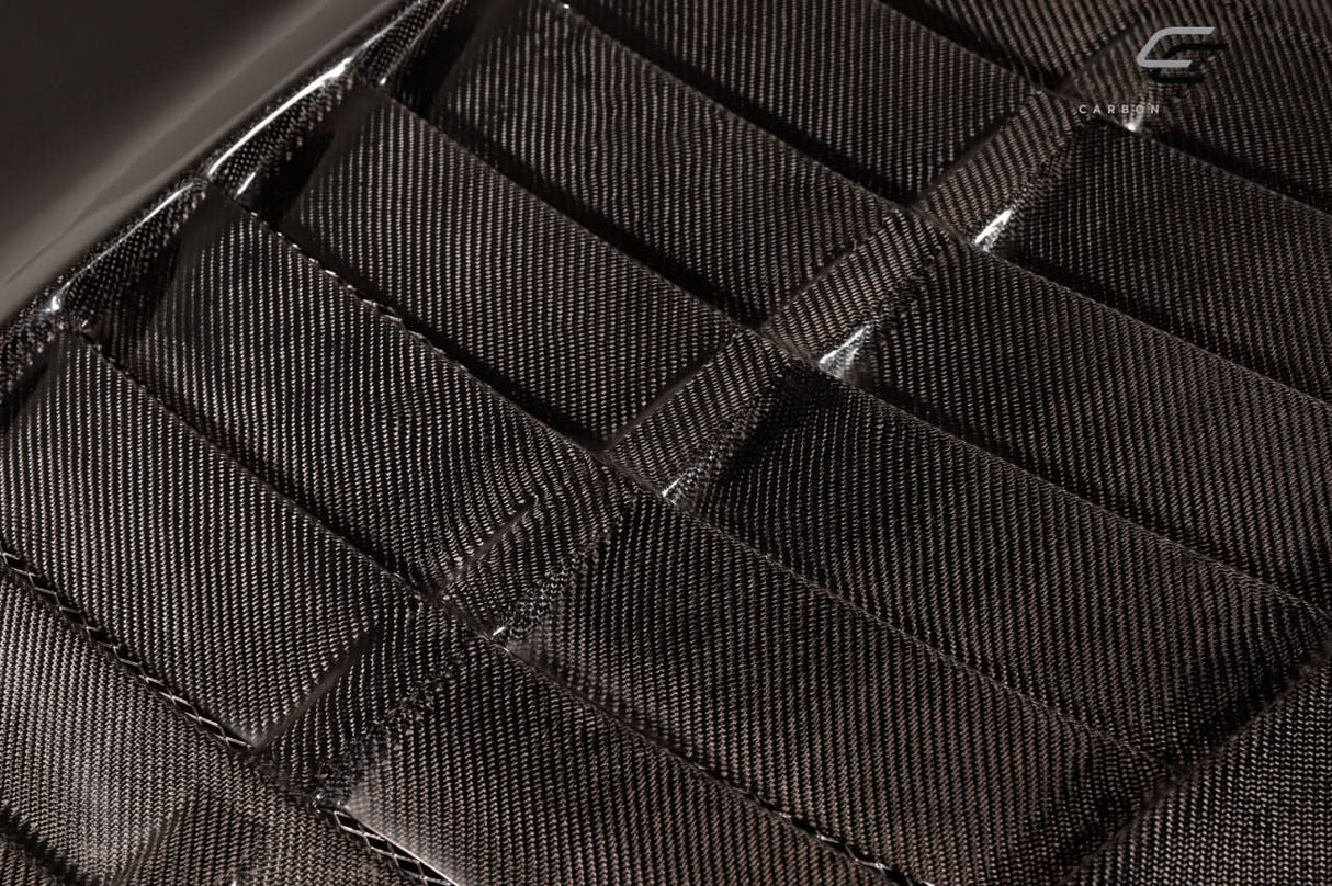 2011-2016 Ford Super Duty GT500 V2 Style Hood - Carbon Fiber