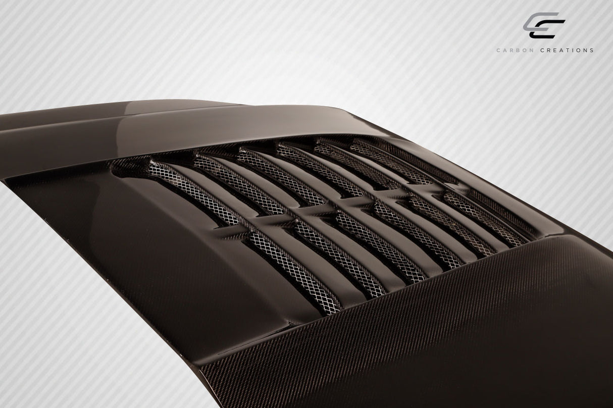 2011-2016 Ford Super Duty GT500 V2 Style Hood - Carbon Fiber